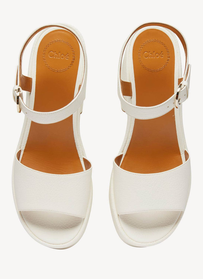 Chloe - Sandales Compensées Odina - White - Femme