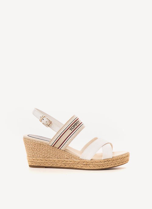 Tommy Hilfiger - Sandales Compensées - Ecru - Femme