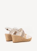 Tommy Hilfiger - Sandales Compensées - Ecru - Femme