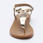 White Sun - Bulla Sandals - Gold Buff - Gold+Leopard