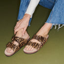 Odette Tora Printed Leather Sandals