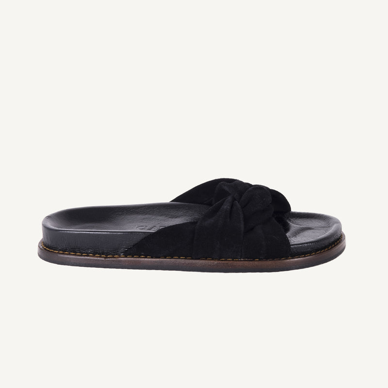 Jeannette Leather Sandals Black