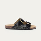 Sandales Cuir Nappa Noir Odette Bandana