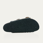 Sandales Cuir Nappa Noir Odette Oeillets