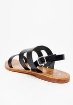 White Sun - Davitza Sandals - Black Buff - Black
