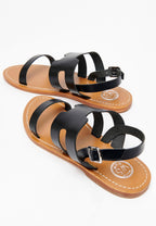 White Sun - Davitza Sandals - Black Buff - Black