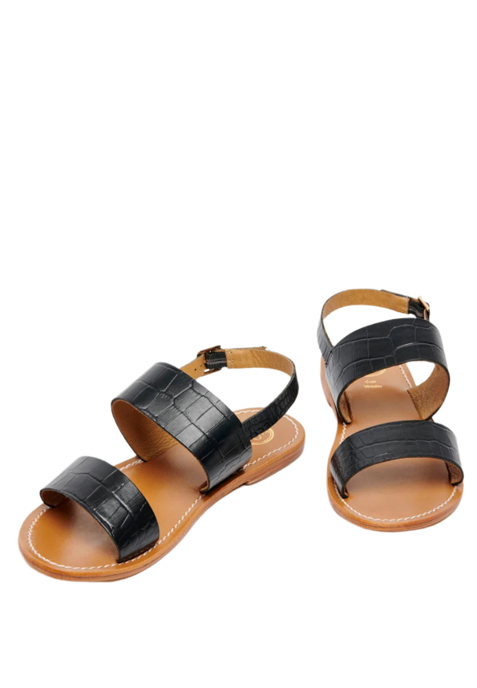 Sandales Diletta - Black Croco
