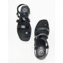 White Sun - Sandalias Ahoura - Black Buff - Negro