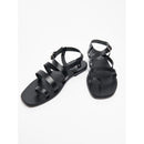 White Sun - Sandalias Ahoura - Black Buff - Negro