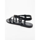 White Sun - Sandalias Ahoura - Black Buff - Negro