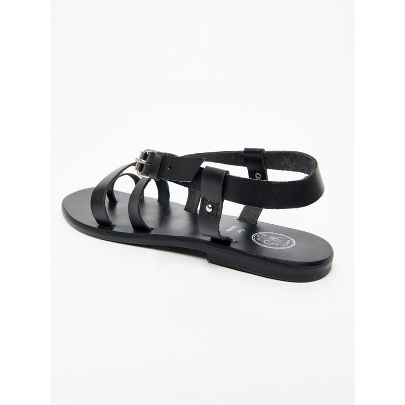 White Sun - Sandalias Ahoura - Black Buff - Negro