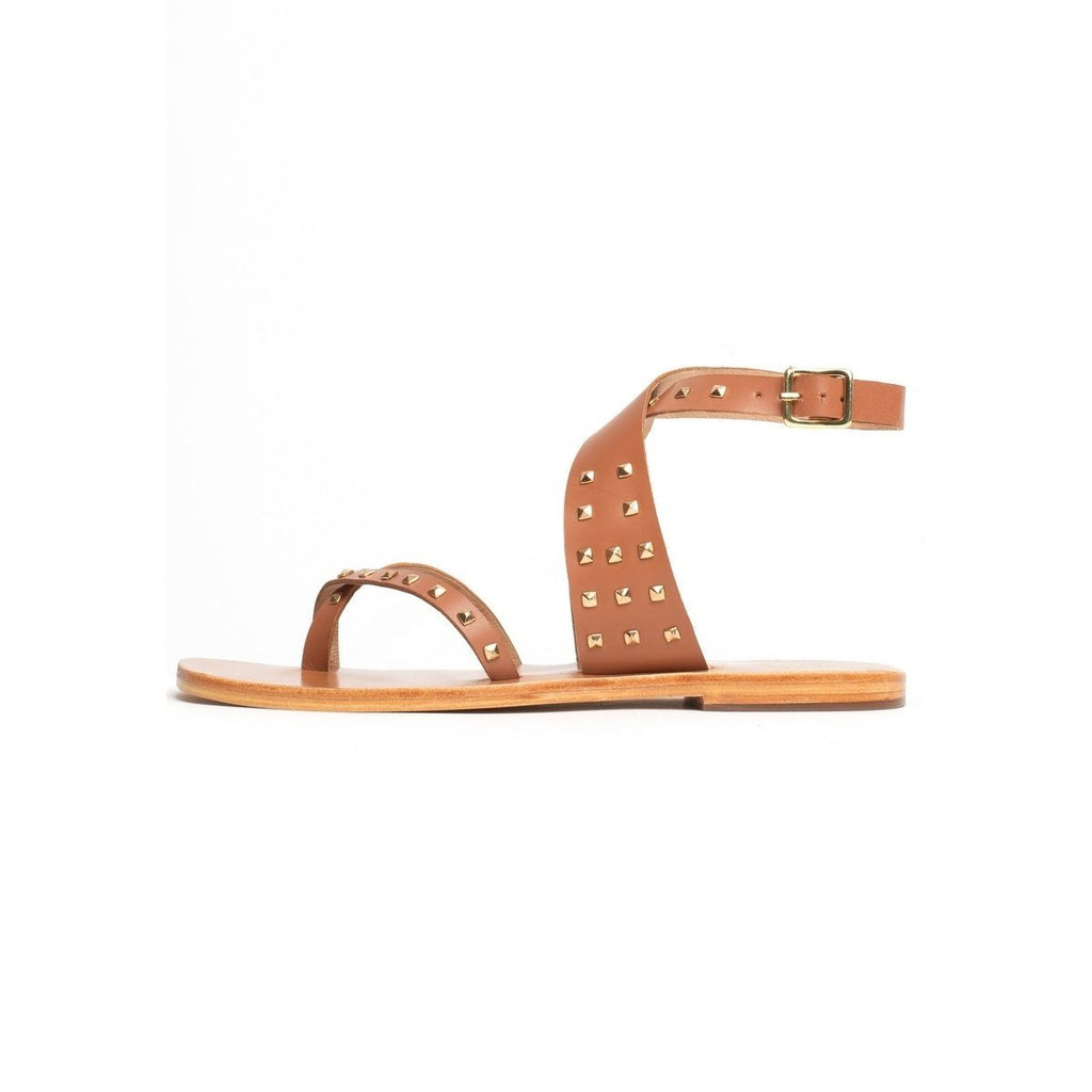 White Sun - Aida Toe-Post Sandals - Camel - Women