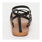 White Sun - Amelia Sandals - Black Sheep Nappa - Black