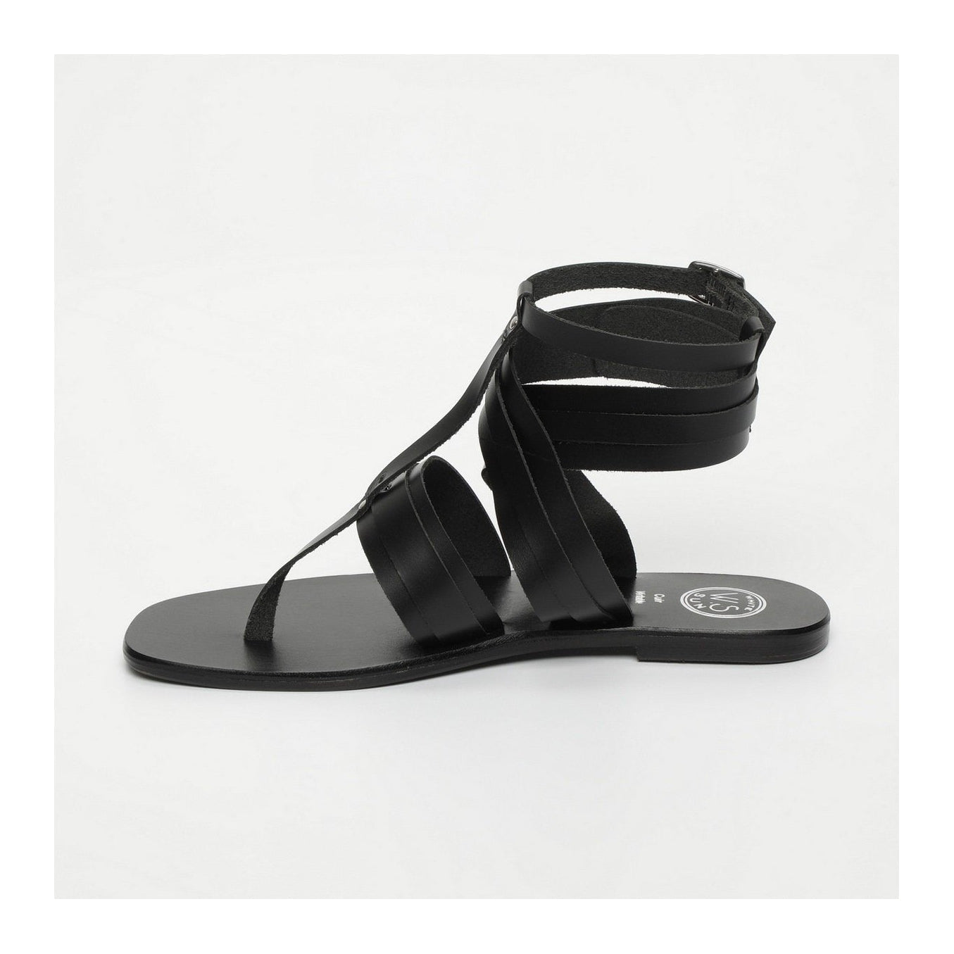 White Sun - Sandalias Anvert - Black Buff - Negro