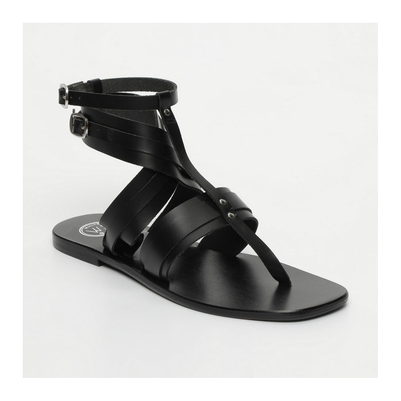 White Sun - Sandalias Anvert - Black Buff - Negro