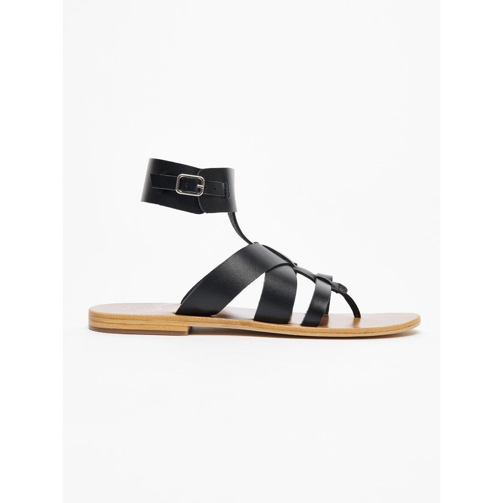 White Sun - Aydin Toe-Post Sandals - Black - Women