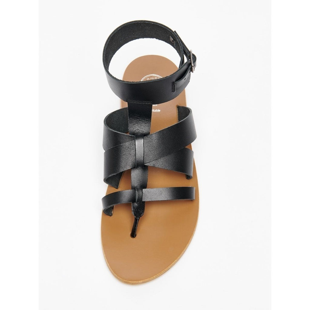 White Sun - Aydin Toe-Post Sandals - Black - Women