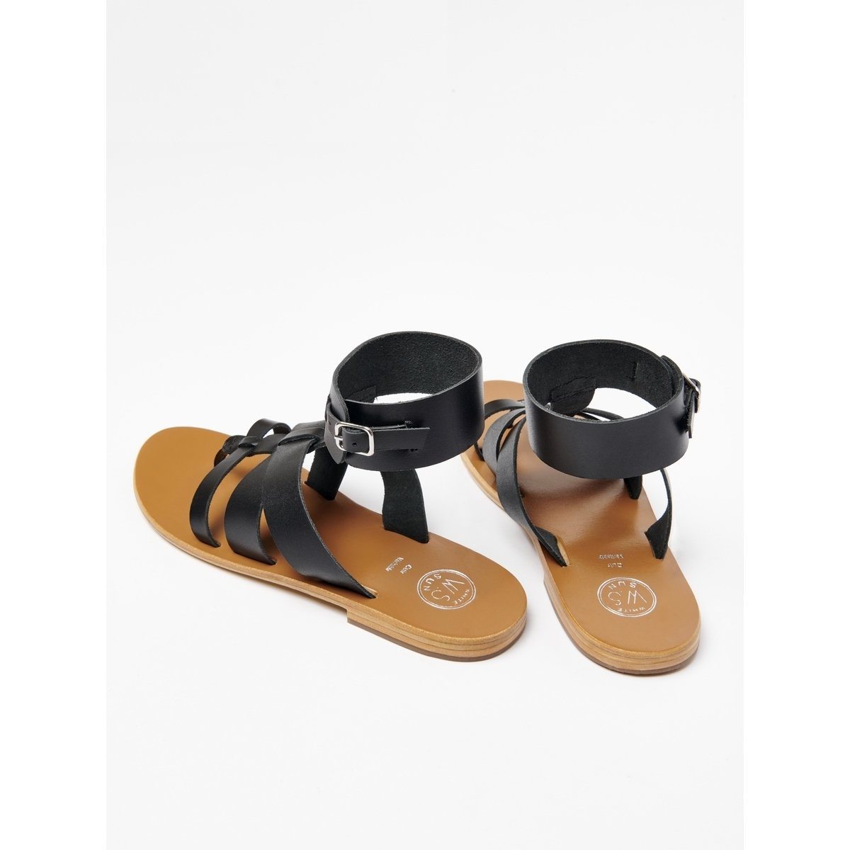 White Sun - Aydin Toe-Post Sandals - Black - Women