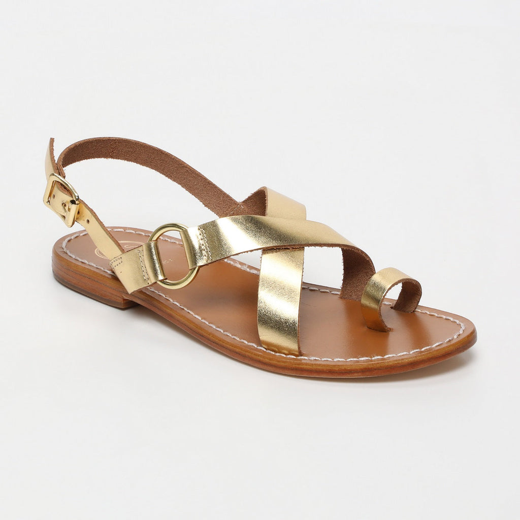 White Sun - Devakali Sandals - Dark Gold Buff - Dark Gold