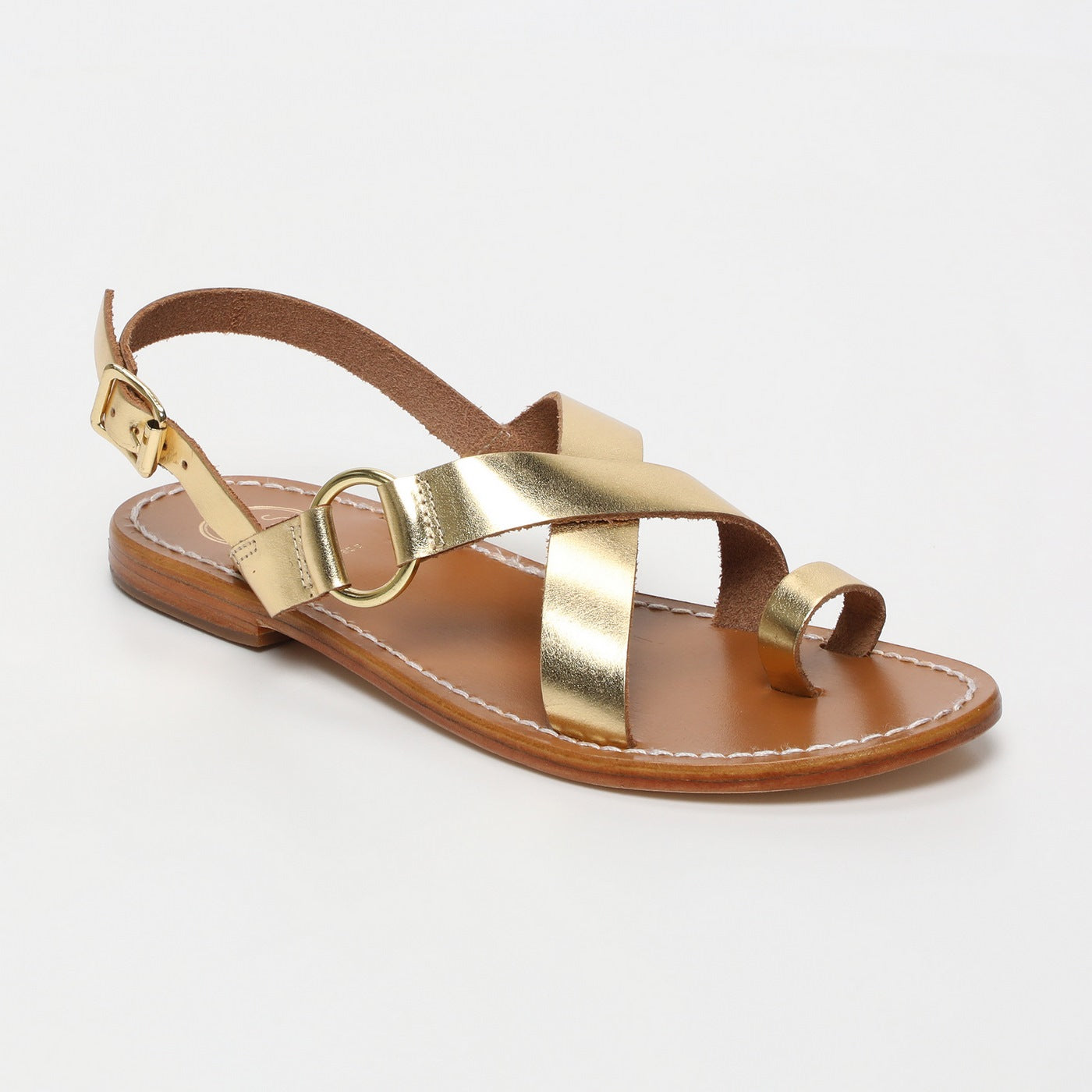 White Sun - Devakali Sandals - Dark Gold Buff - Dark Gold