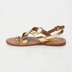 White Sun - Devakali Sandals - Dark Gold Buff - Dark Gold