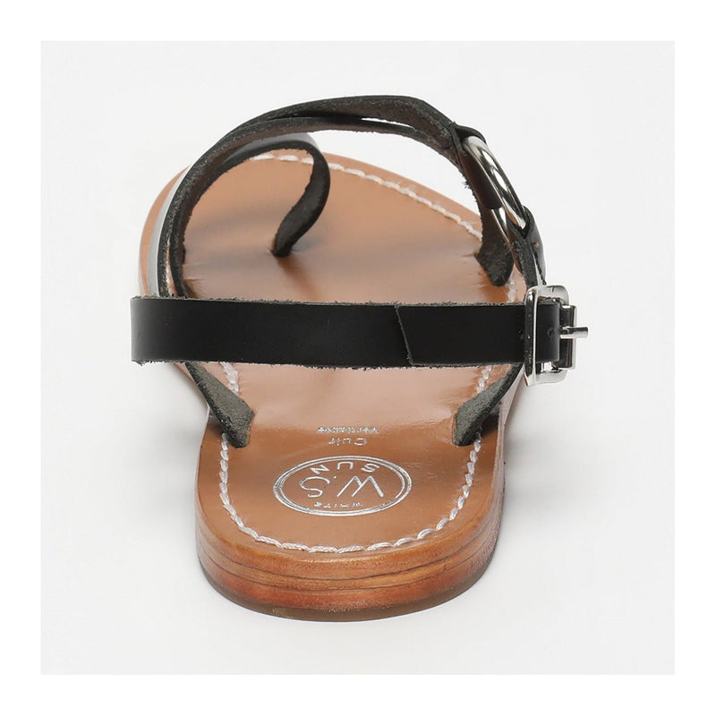 Sol Blanco - Sandalias Devakali - Negro Buff - Negro
