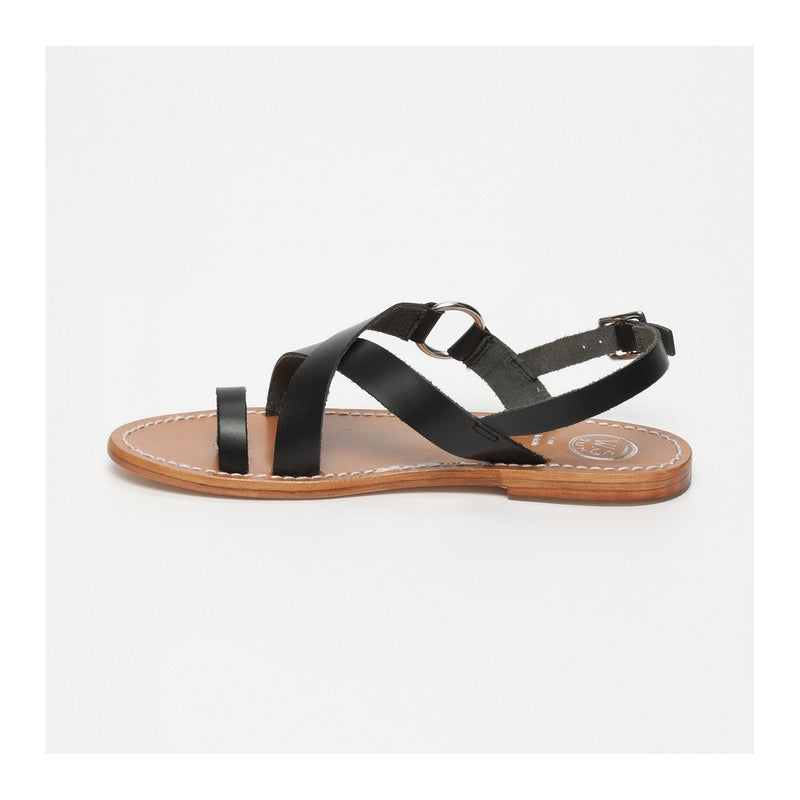 Sol Blanco - Sandalias Devakali - Negro Buff - Negro