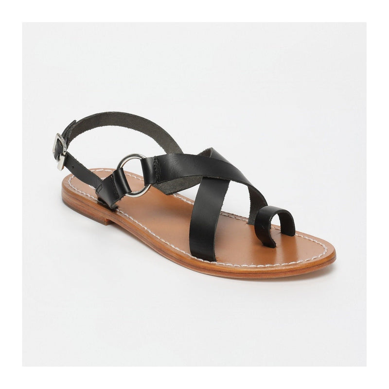Sol Blanco - Sandalias Devakali - Negro Buff - Negro