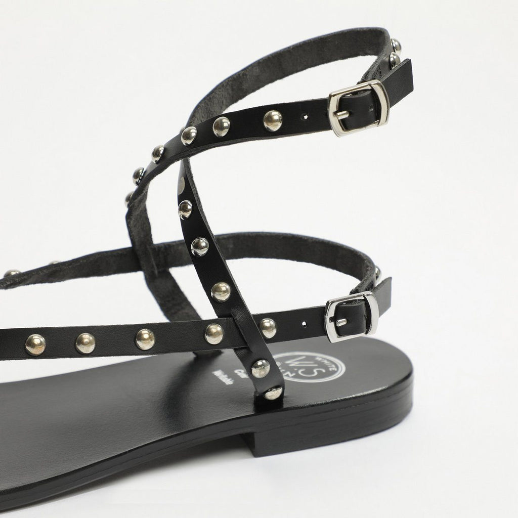 White Sun - Sandales Melona - Black Buff - Black