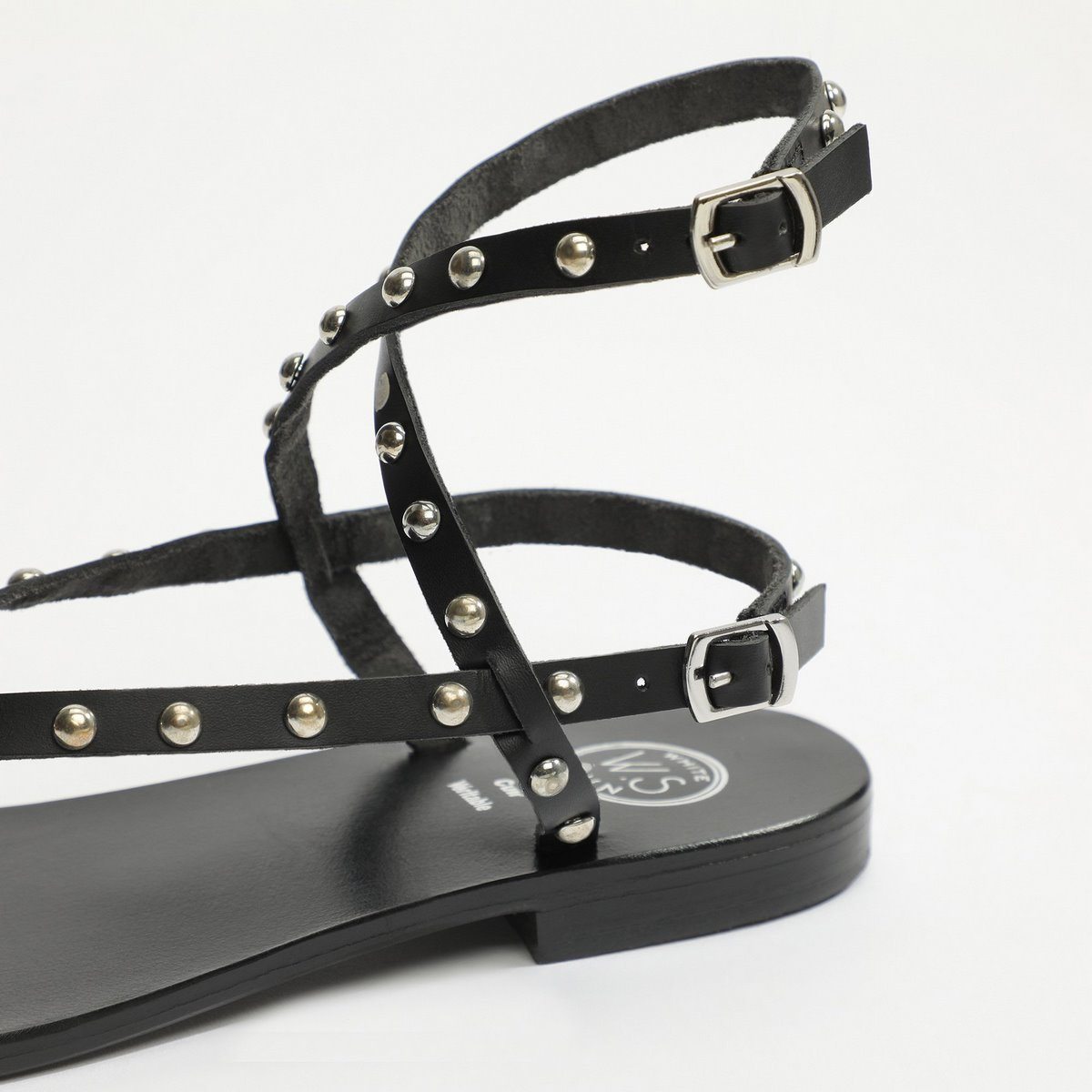White Sun - Sandales Melona - Black Buff - Black