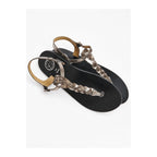 White Sun - Natal Sandals - Pewter Metallic Crackle Foil Goat - Pewter Crackle