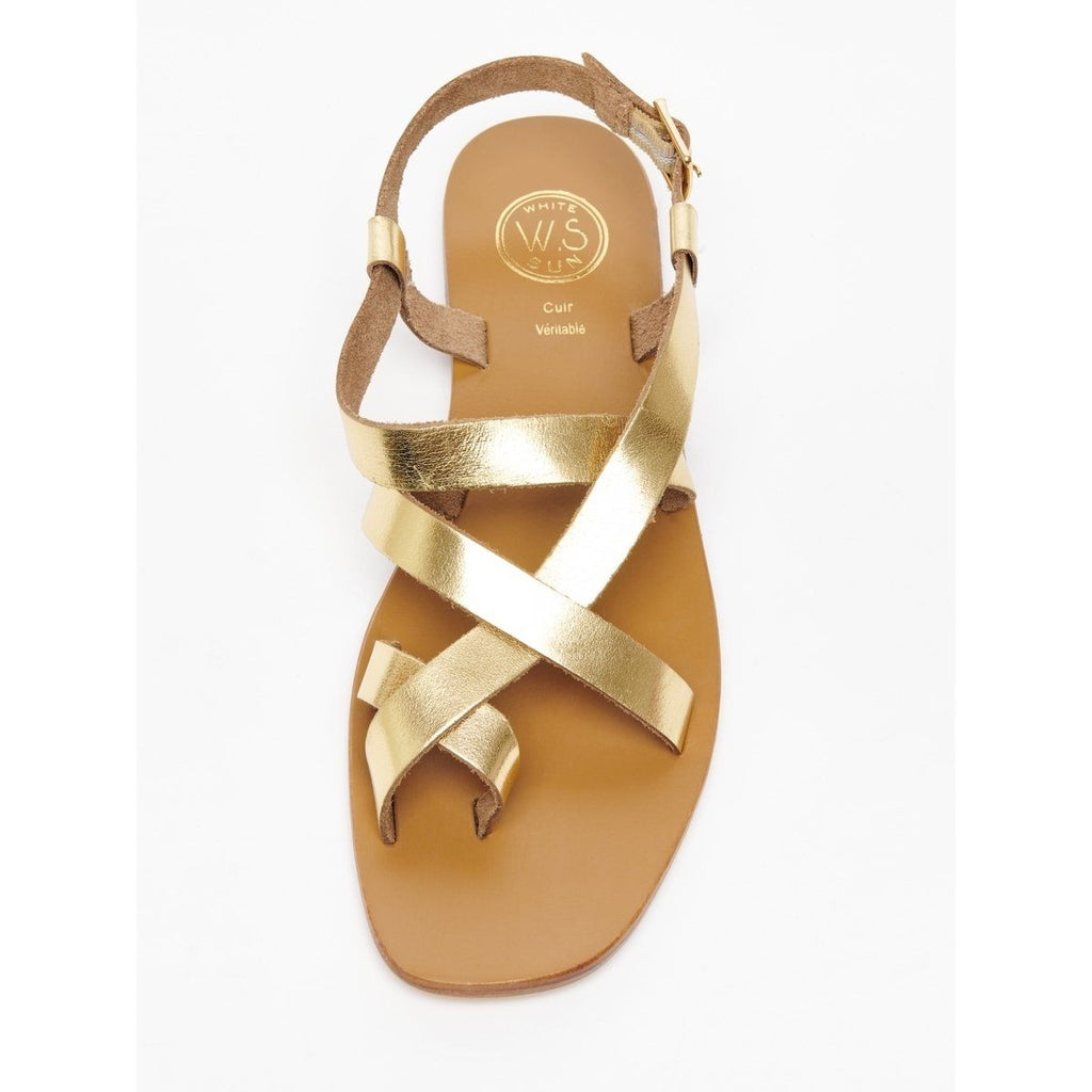 White Sun - Sandalias SadinaDark Gold