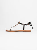Les Bagatelles - Sandalias Smith - Negro y Plata