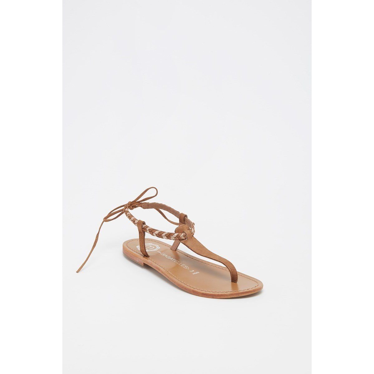 Las Bagatelas - Sandalias Smith - Dorado y Camel
