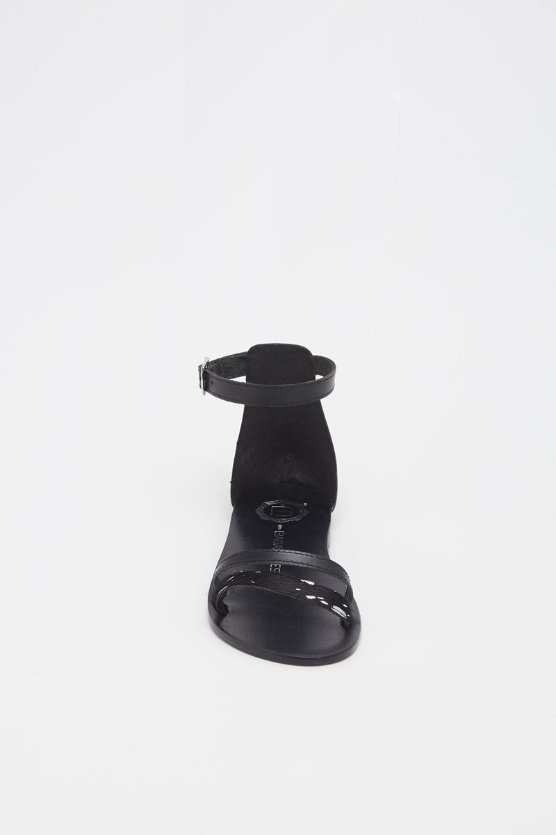 Les Bagatelles - Sandalias Esenciales Bleecker - Negro/Estampado animal