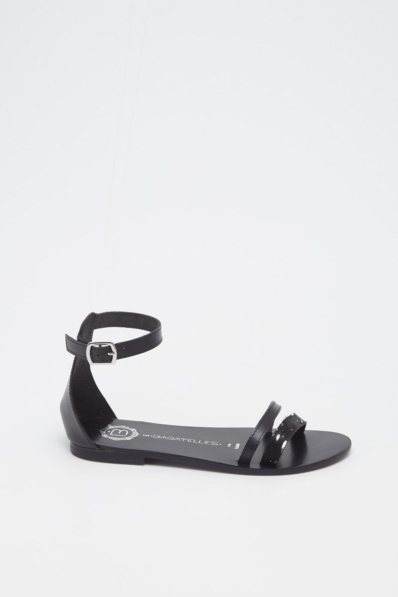 Les Bagatelles - Sandalias Esenciales Bleecker - Negro/Estampado animal