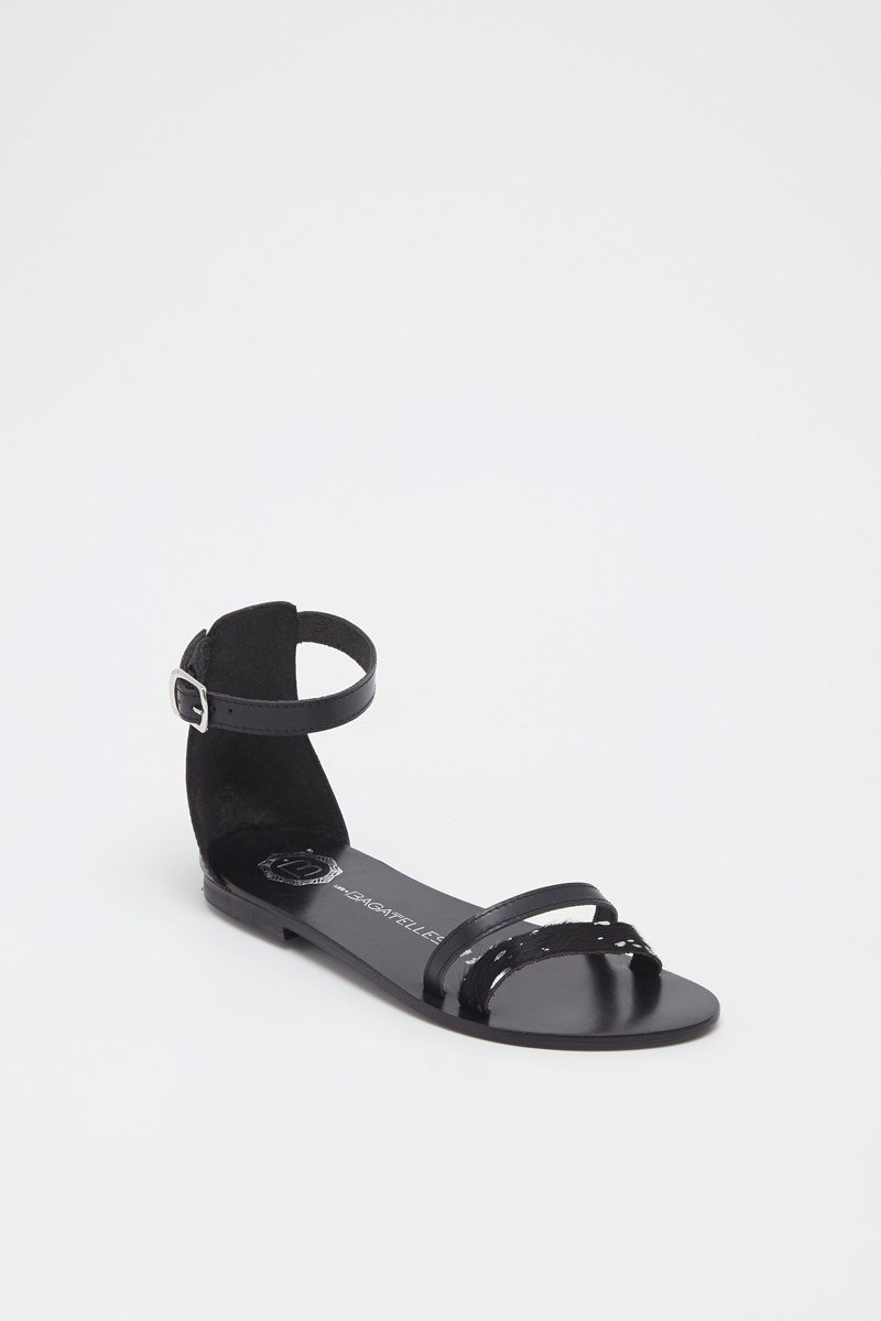 Les Bagatelles - Sandalias Esenciales Bleecker - Negro/Estampado animal
