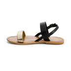 White Sun - Sandalias esenciales Bursa - Negro Oro