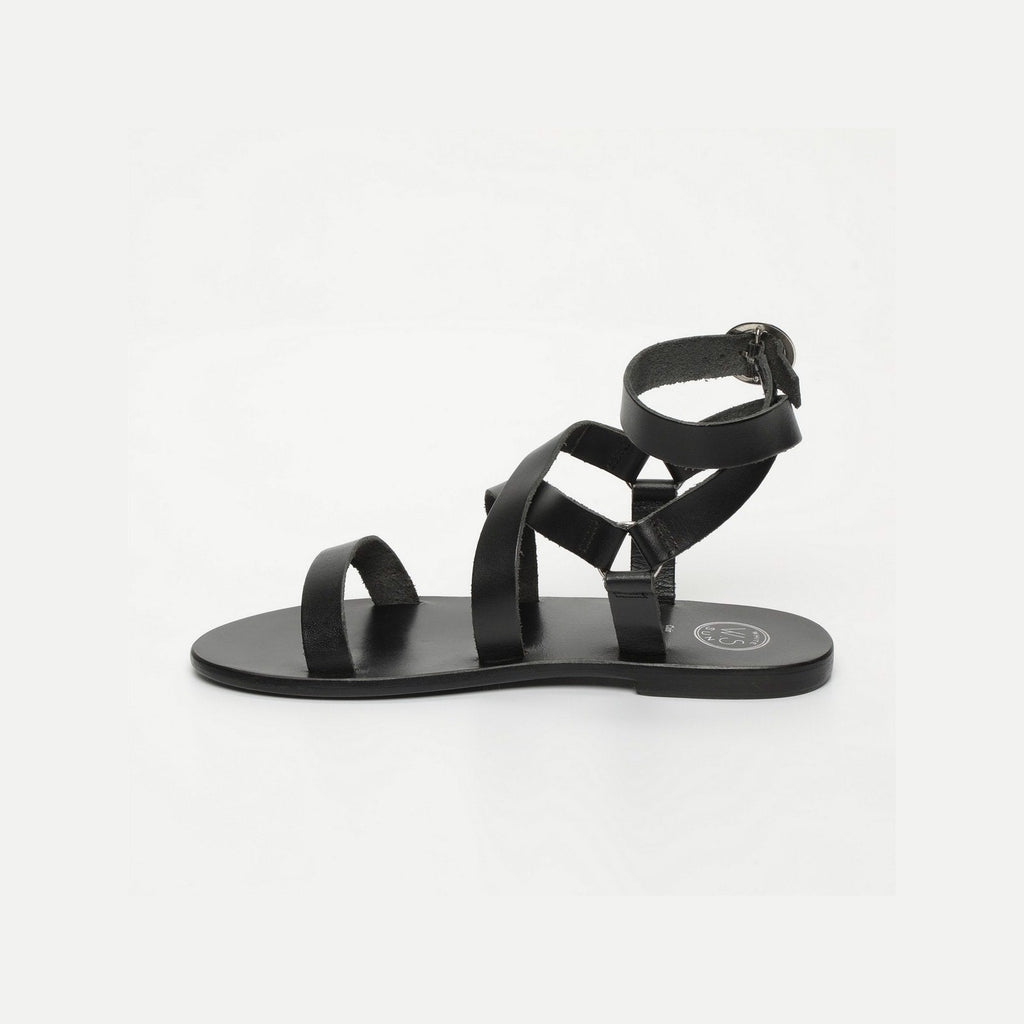 White Sun - Charel Sandals - Black Buff - Black