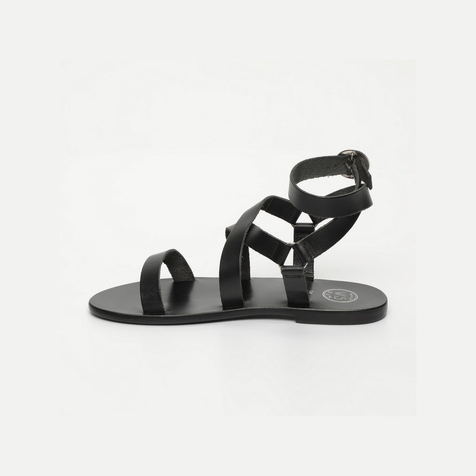 White Sun - Charel Sandals - Black Buff - Black