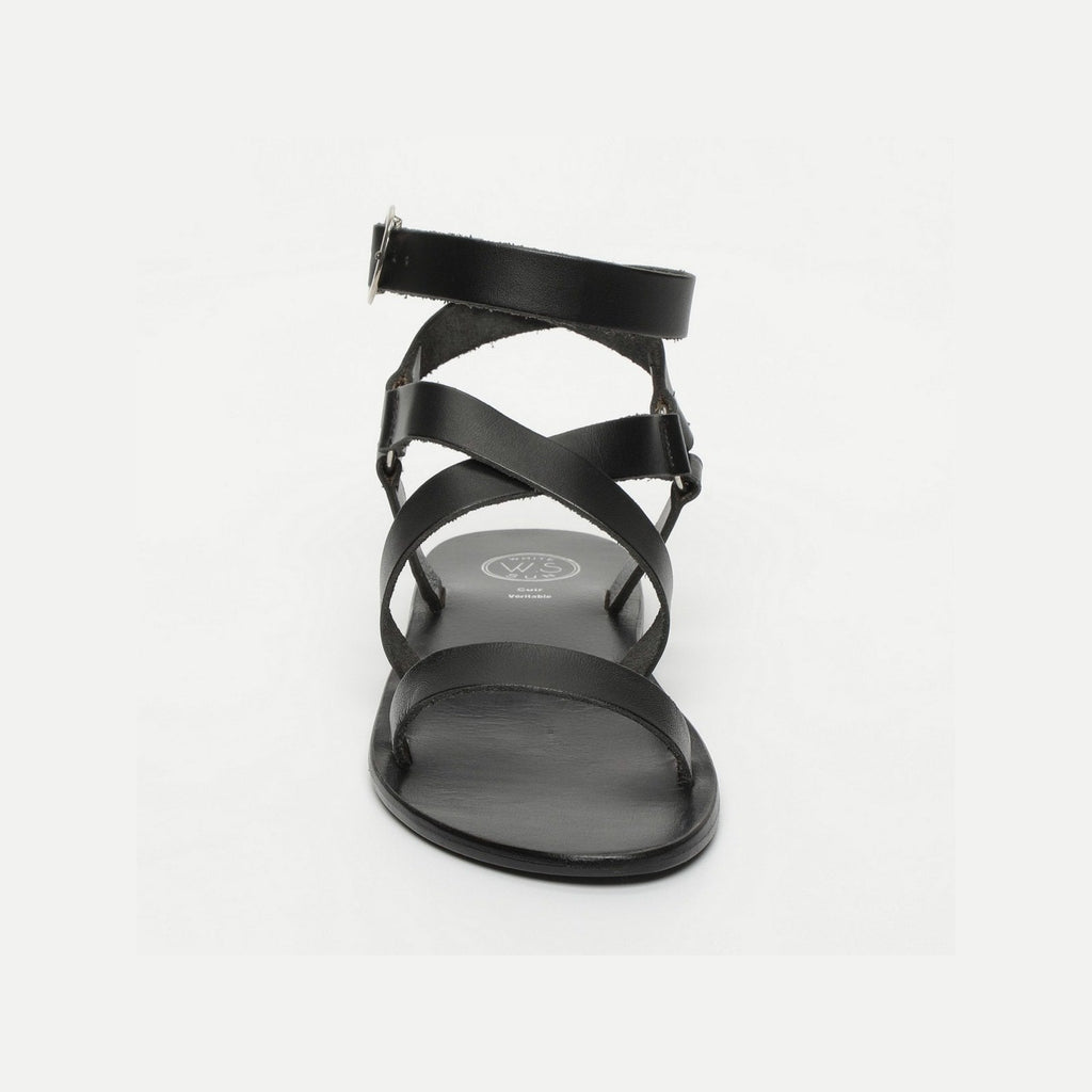 White Sun - Charel Sandals - Black Buff - Black