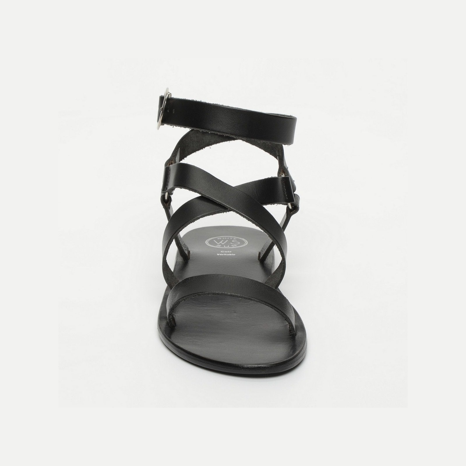 White Sun - Charel Sandals - Black Buff - Black