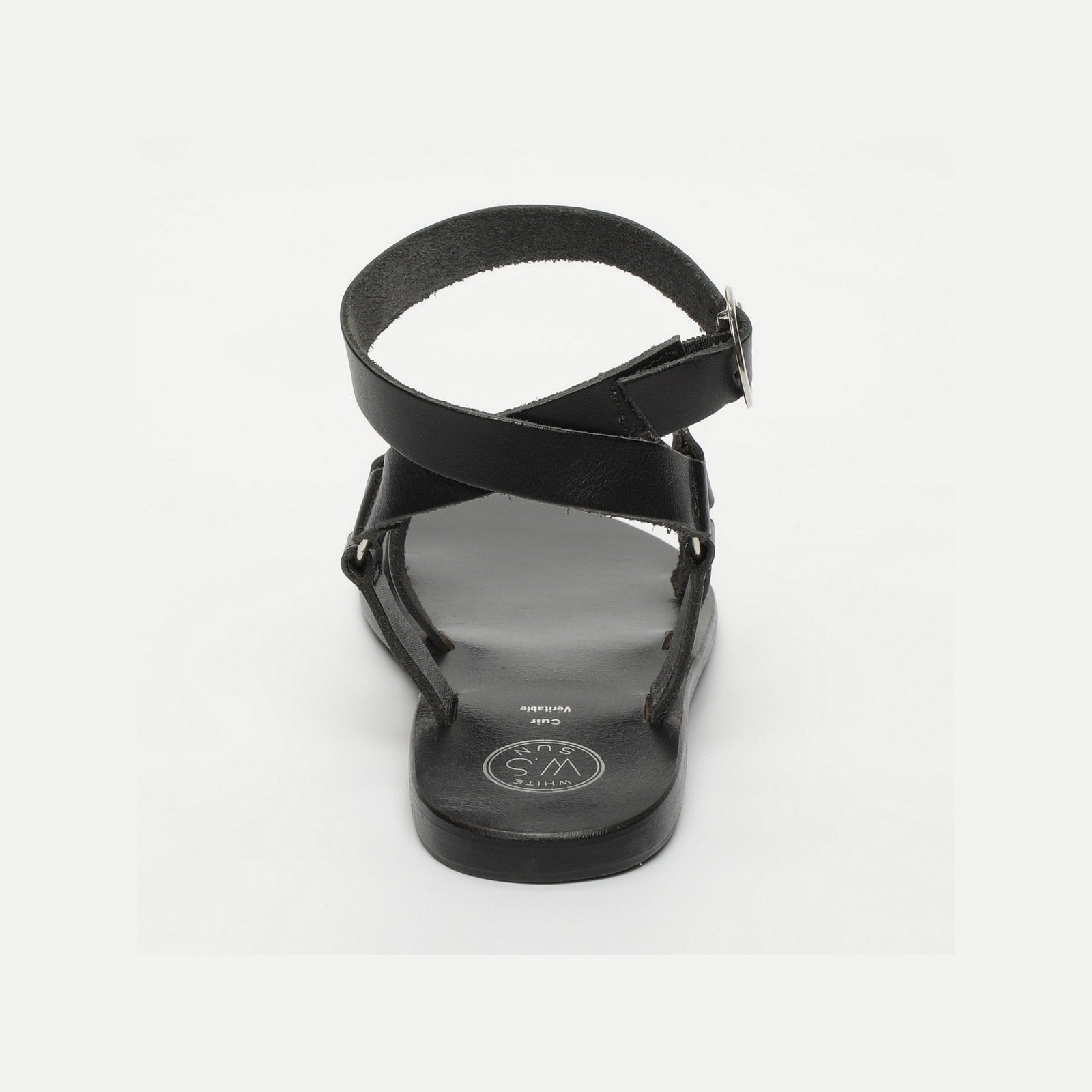 White Sun - Charel Sandals - Black Buff - Black