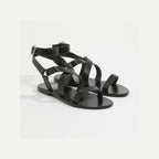 White Sun - Charel Sandals - Black Buff - Black
