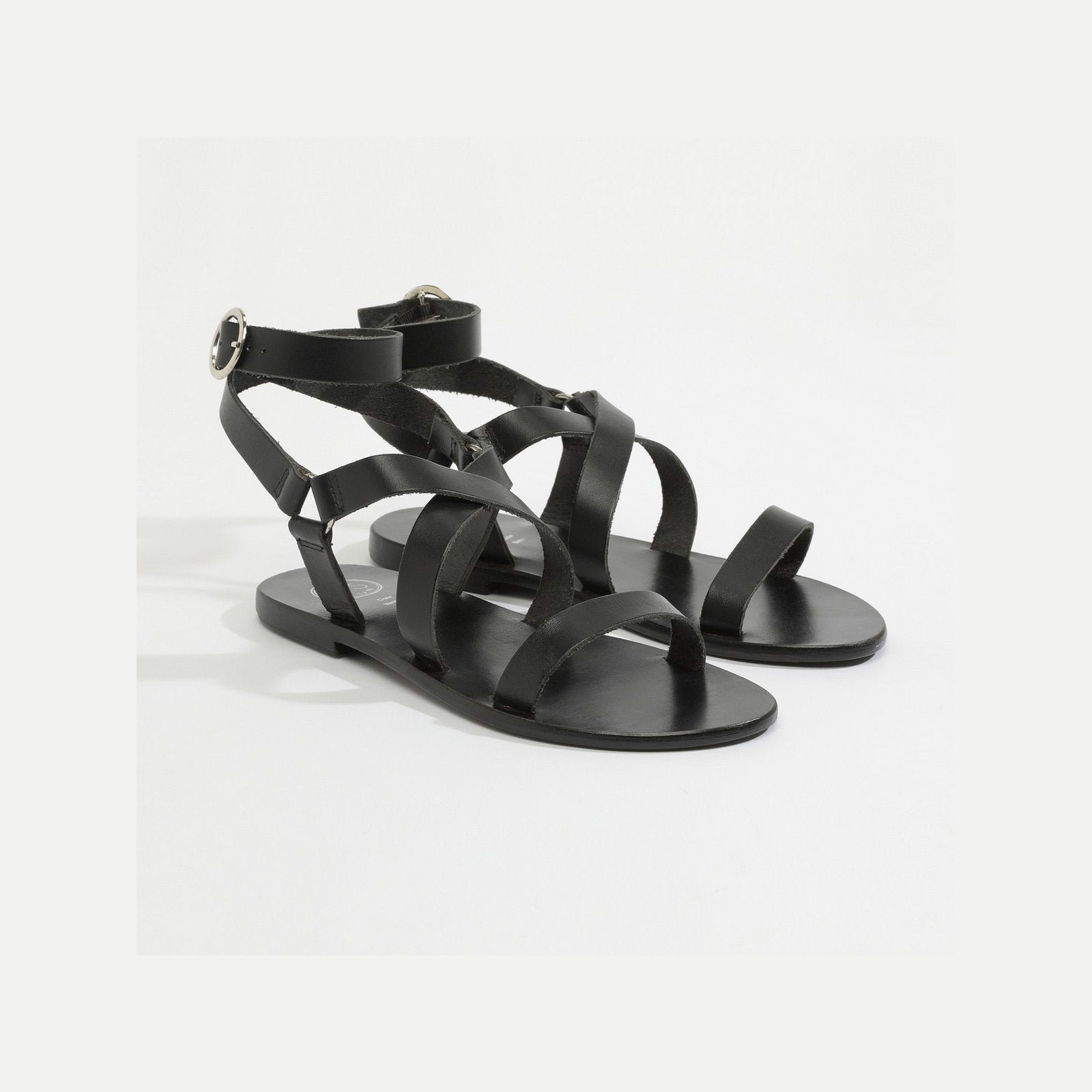 White Sun - Charel Sandals - Black Buff - Black