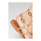 White Sun - Claudina Dark Gold Sandals