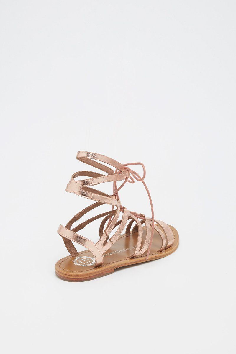 Les Bagatelles - Sandalias Crescent - Pink Gold