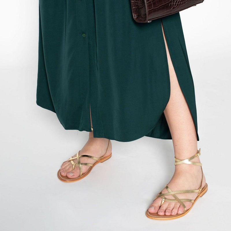 Les Bagatelles - Sandalias Elanie - Oro Oscuro