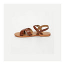 Sol Blanco - Sandalias Eneya - Cabra Estampada Croco Tan - Croco Marrón