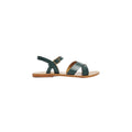 White Sun - Eneya Sandals - Green Croco Print Goat - Green Croco